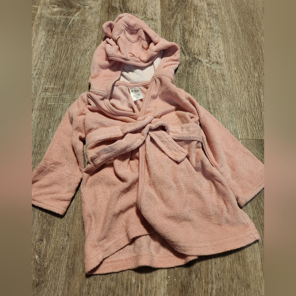 Carter's Pink Hooded Baby Robe